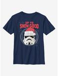 Star Wars Up To Snow Good Trooper Youth T-Shirt, NAVY, hi-res