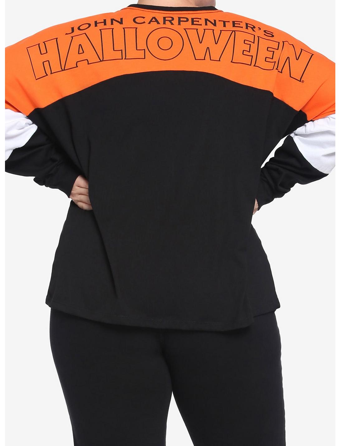 Halloween Michael Myers Color-Block Girls Long-Sleeve T-Shirt Plus Size, MULTI, hi-res