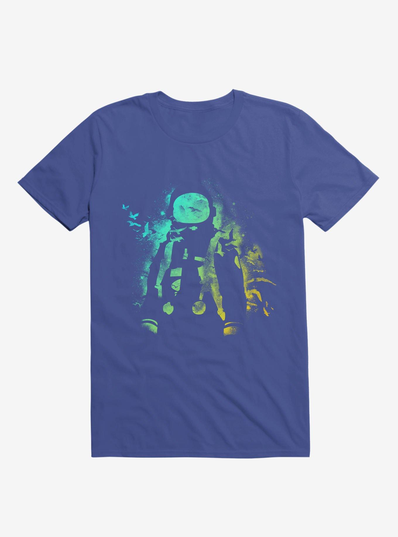 Astronaut Space T-Shirt, ROYAL, hi-res