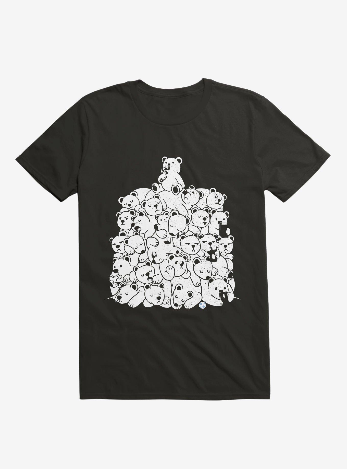 Bears Hibernation T-Shirt, BLACK, hi-res