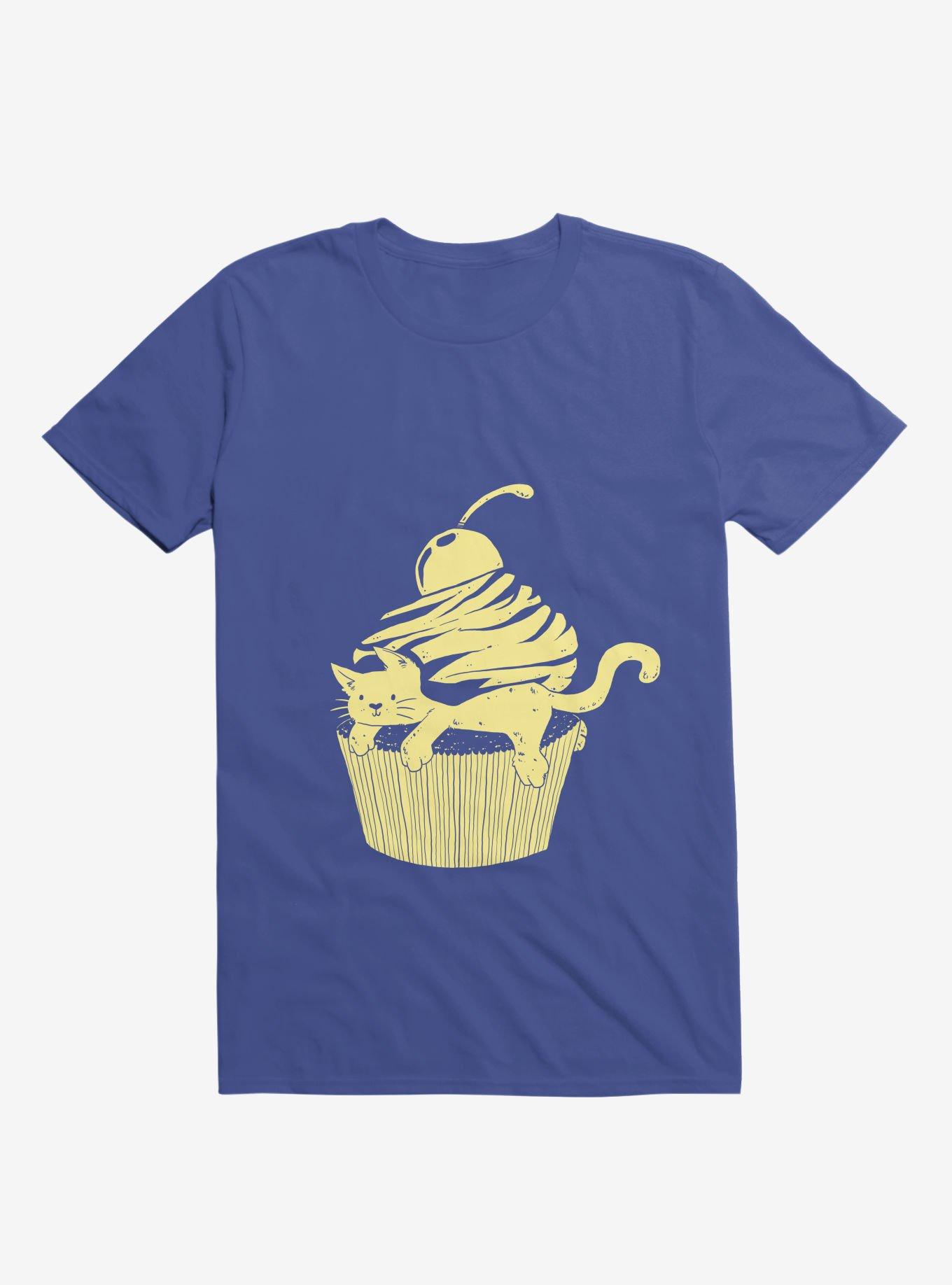 Cupcat Cutecake T-Shirt, ROYAL, hi-res