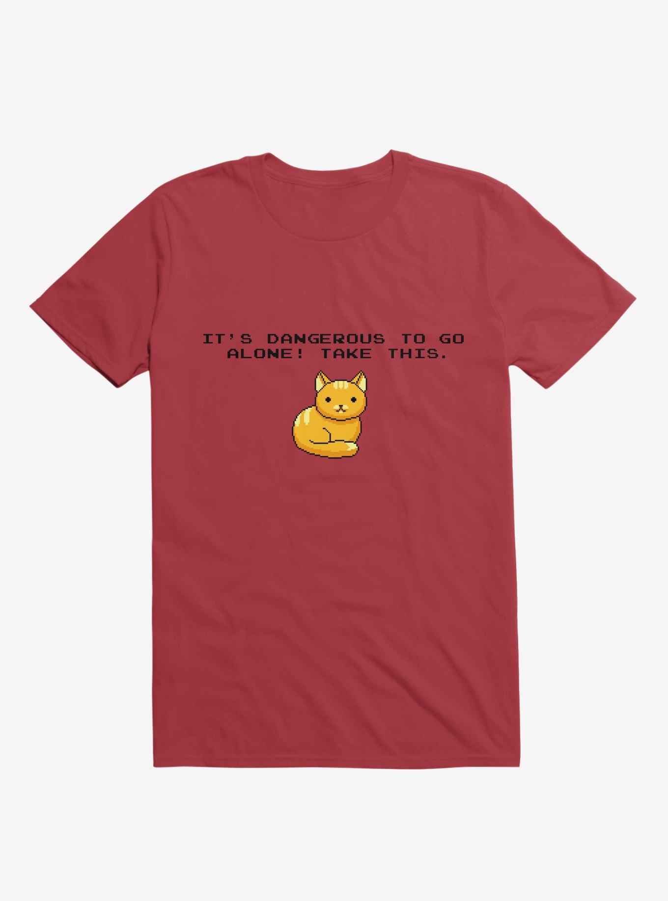 It's Dangerous To Go Alone, Take This! Cat T-Shirt, , hi-res
