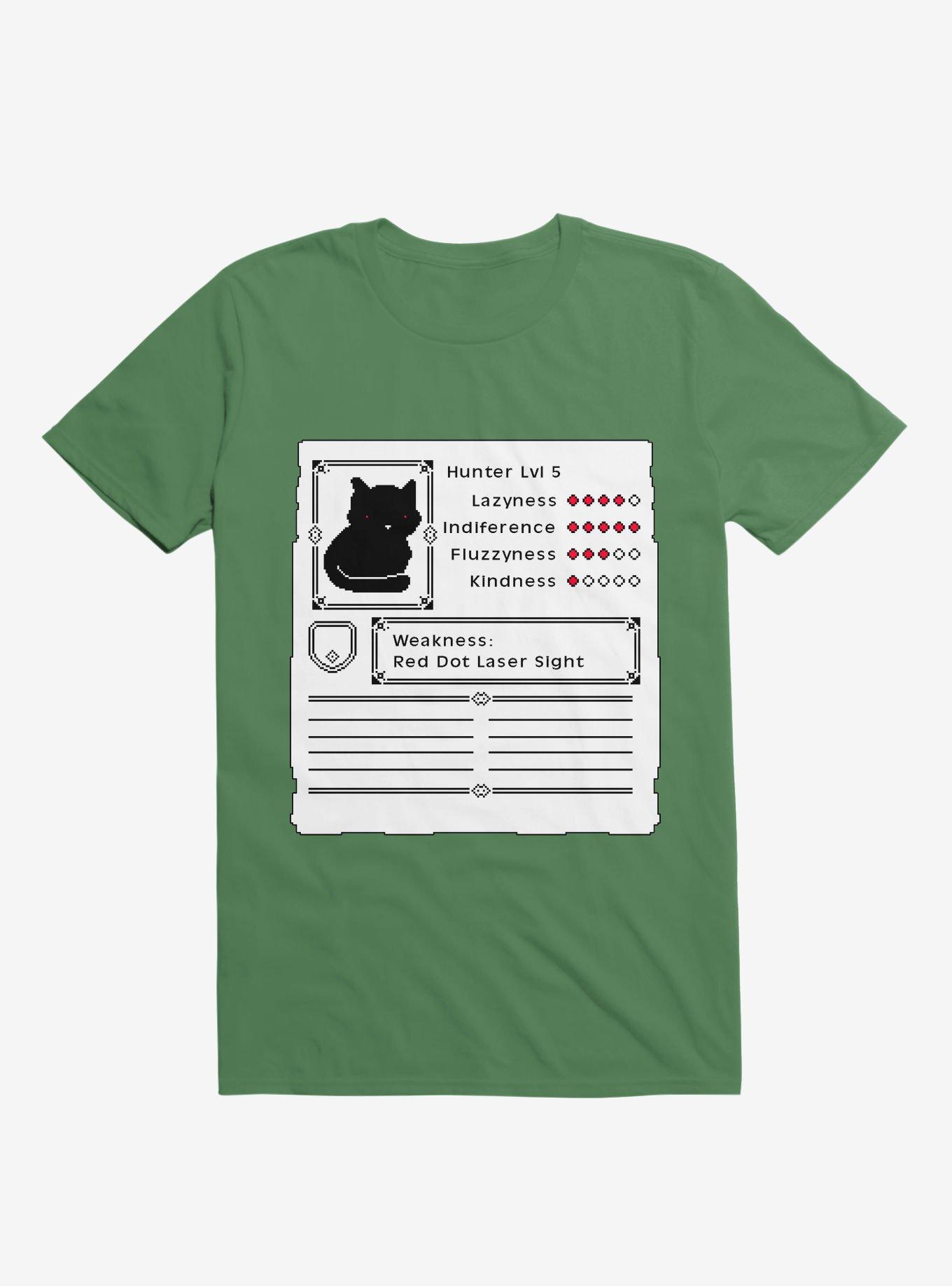 RPG Video Game Cat T-Shirt, KELLY GREEN, hi-res