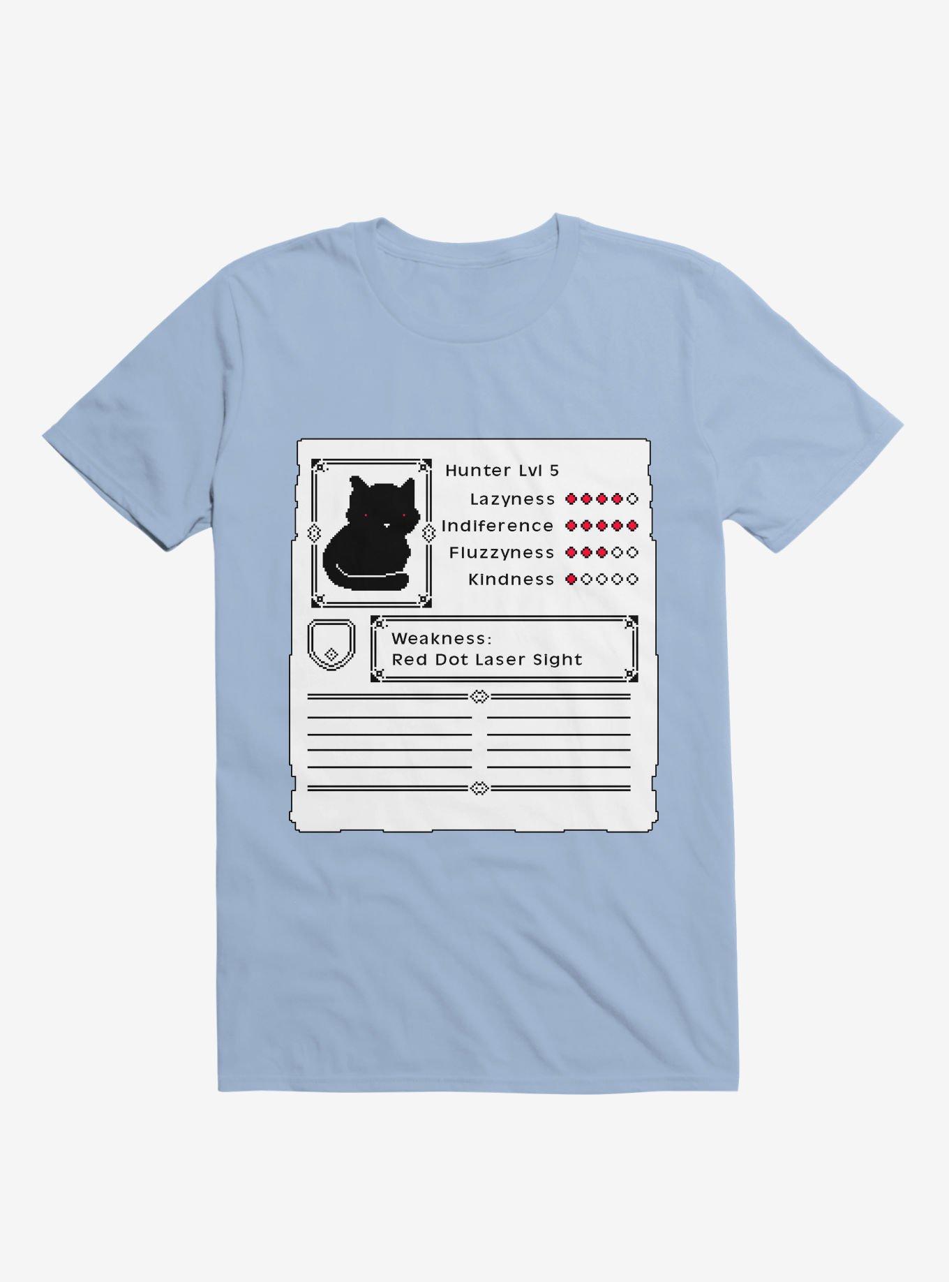 RPG Video Game Cat T-Shirt, LIGHT BLUE, hi-res