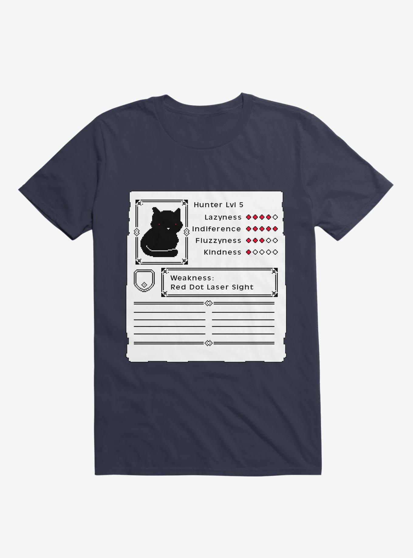 RPG Video Game Cat T-Shirt, NAVY, hi-res