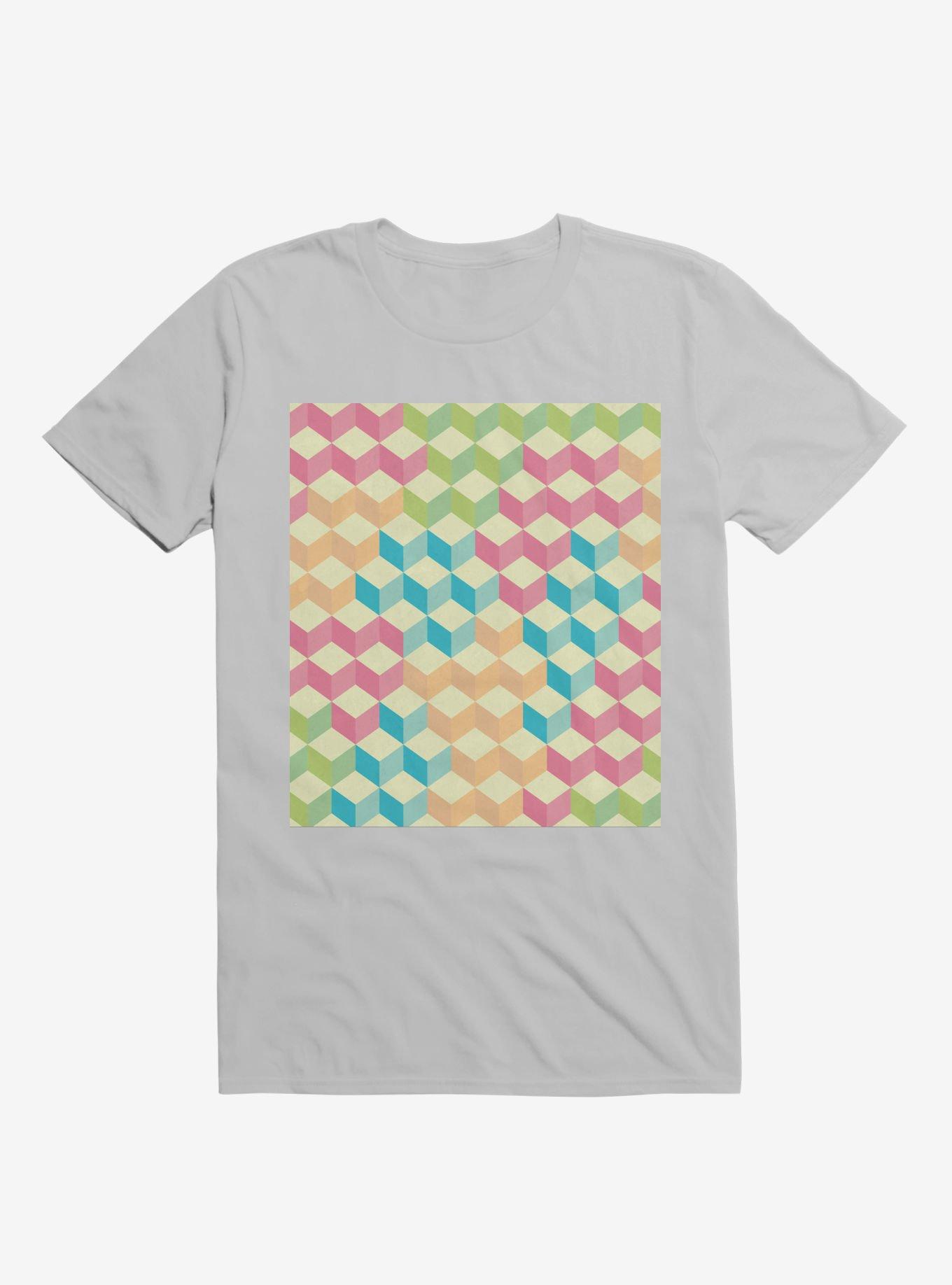 Sugar Cubes Geometric Pattern T-Shirt, , hi-res