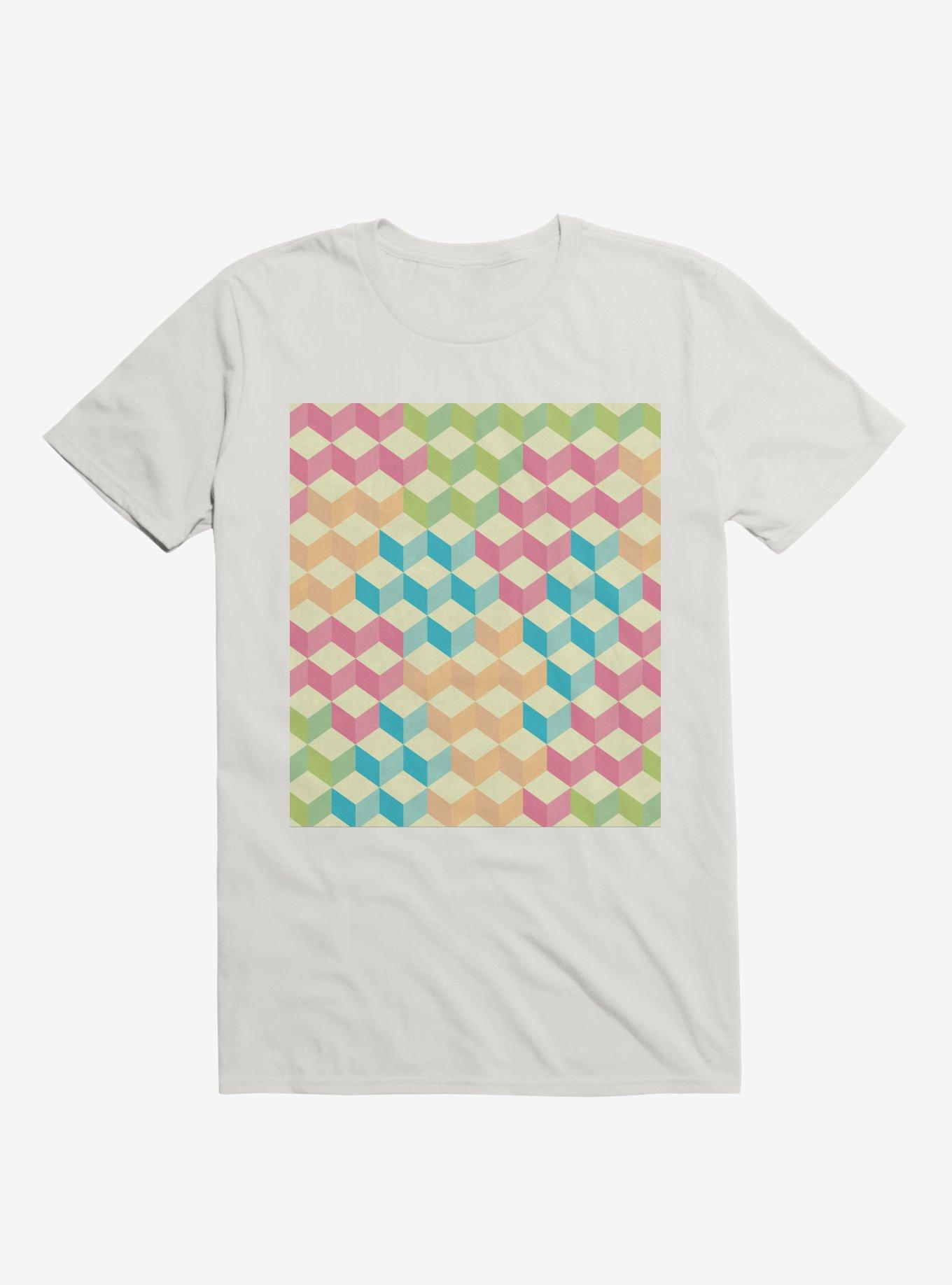 Sugar Cubes Geometric Pattern T-Shirt, , hi-res