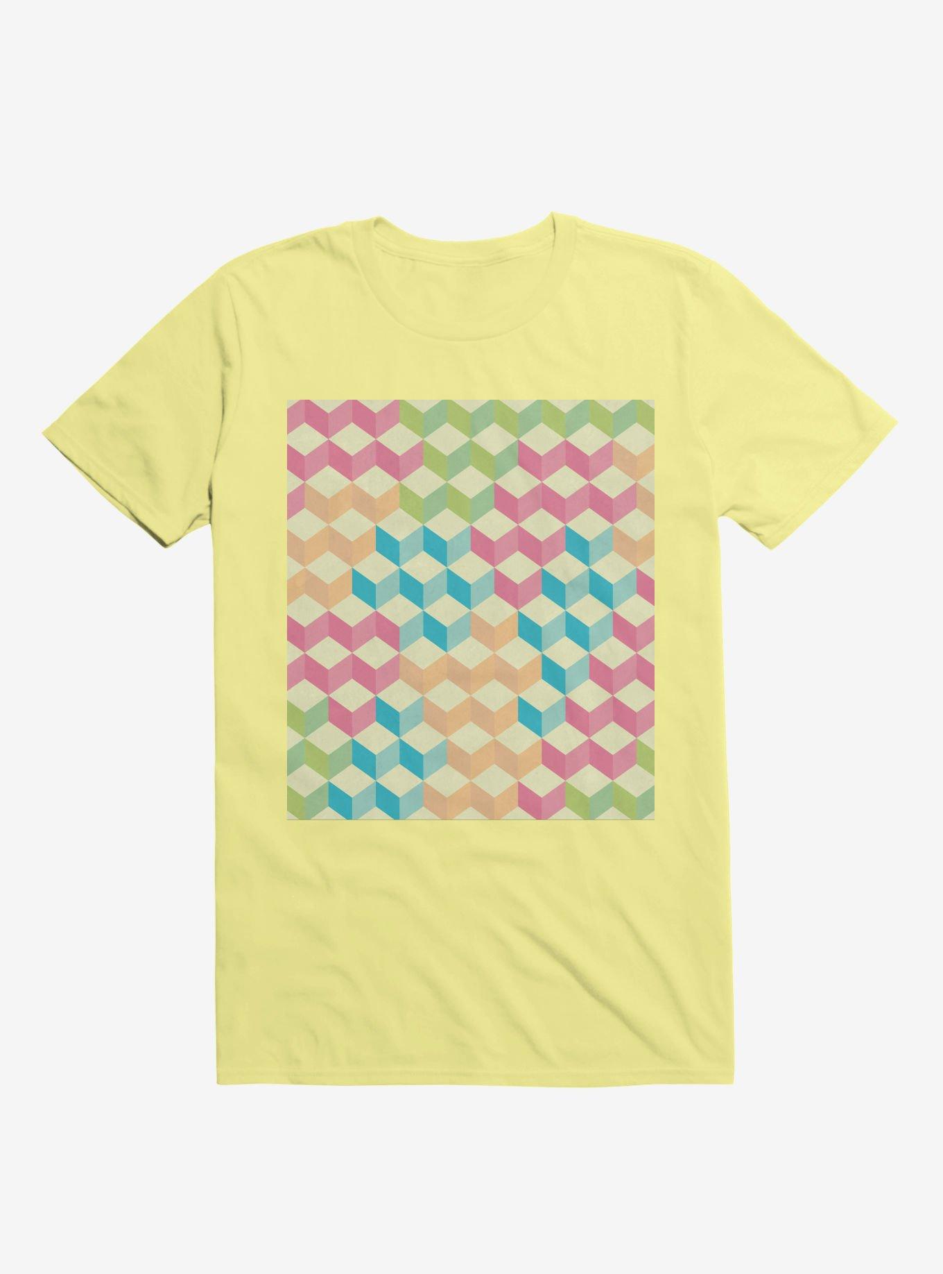 Sugar Cubes Geometric Pattern T-Shirt, , hi-res