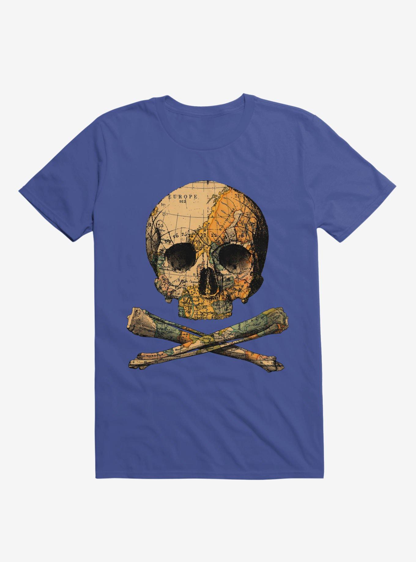 Treasure Map Skull And Bones T-Shirt, , hi-res