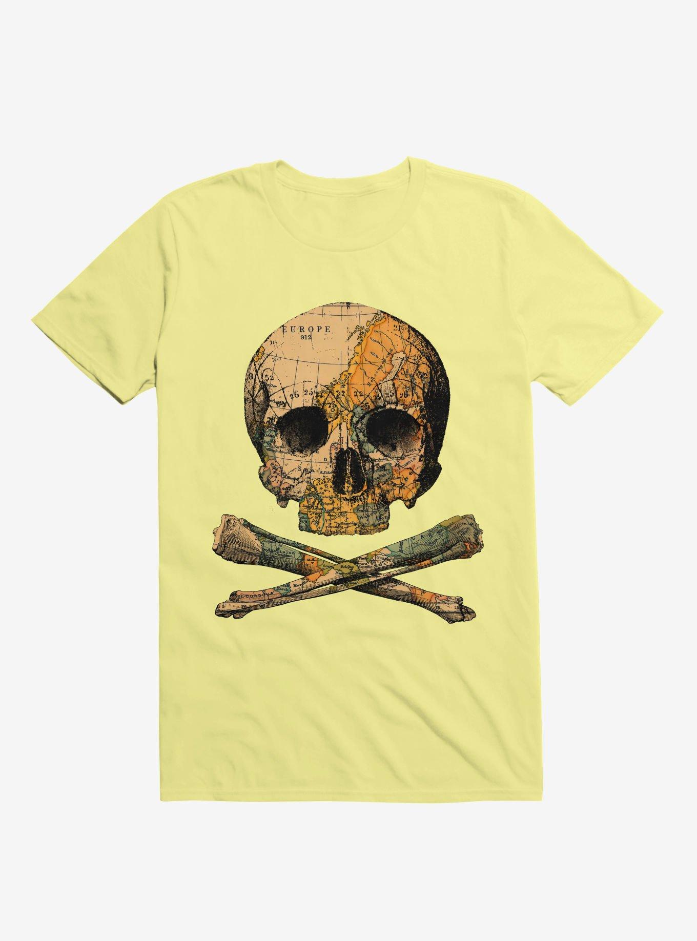 Treasure Map Skull And Bones T-Shirt, , hi-res