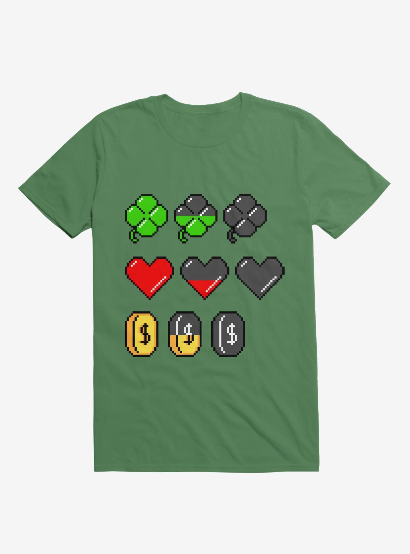 Video Game Stats T-Shirt, KELLY GREEN, hi-res