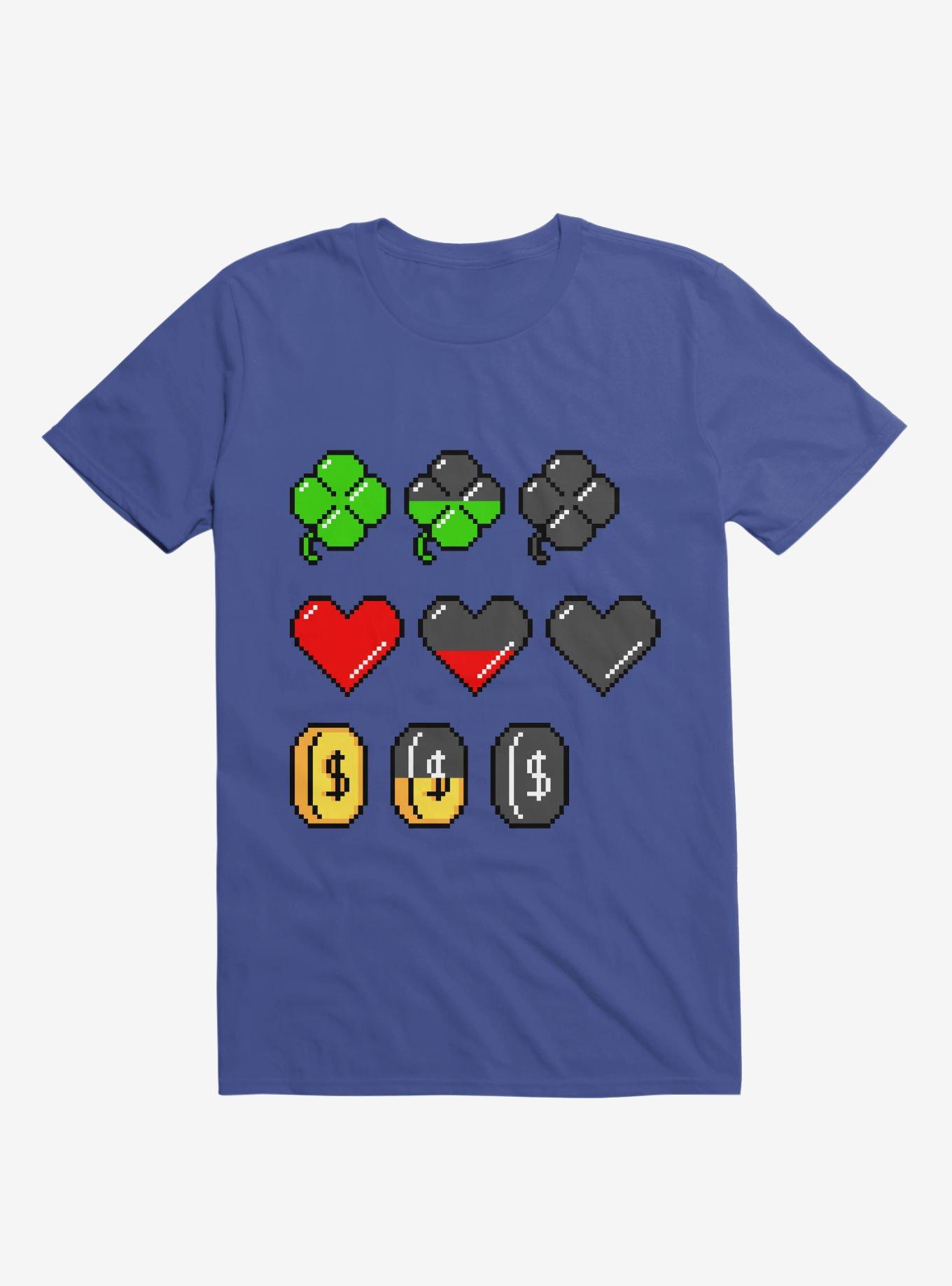Video Game Stats T-Shirt, ROYAL, hi-res