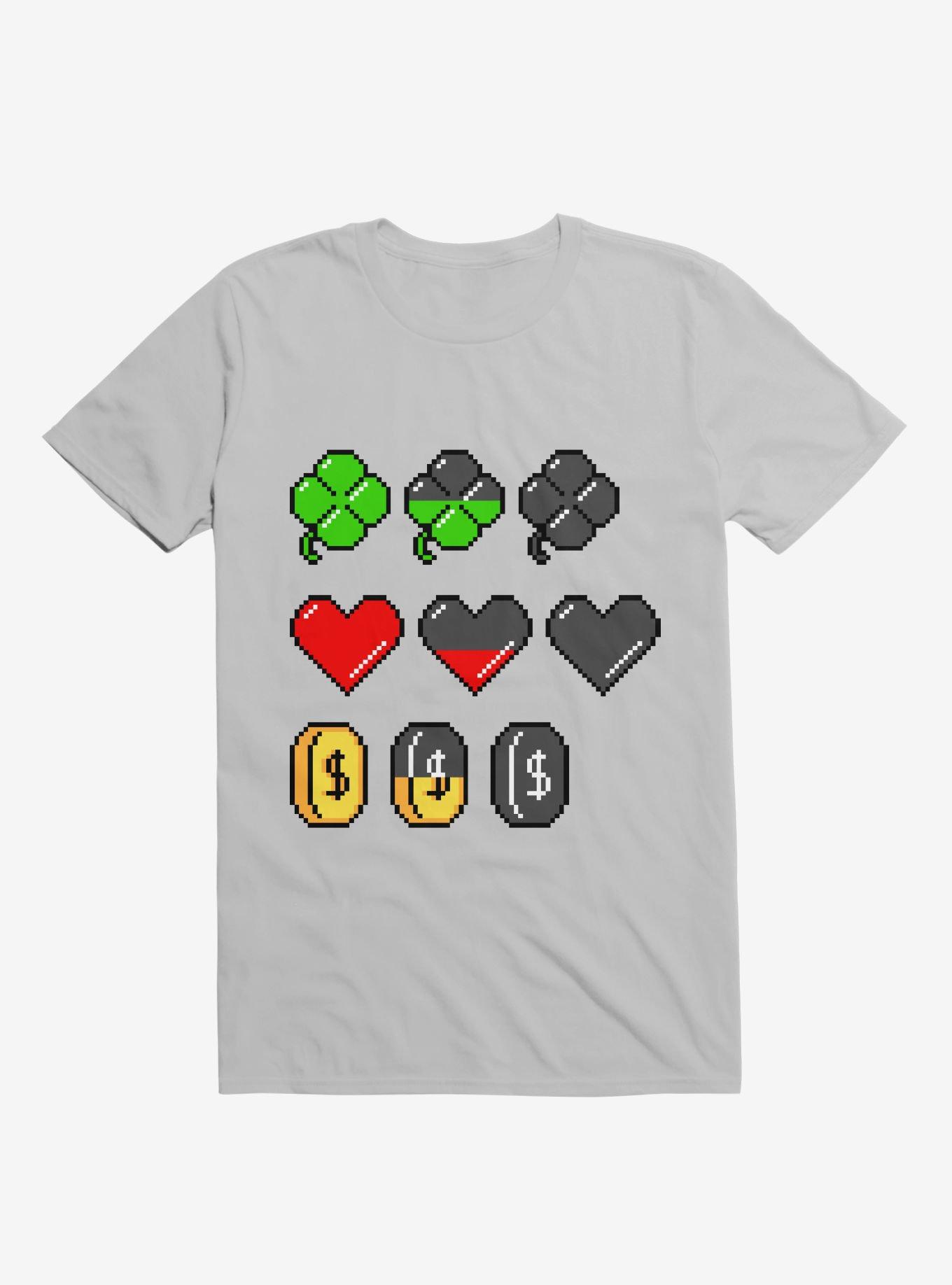 Video Game Stats T-Shirt, ICE GREY, hi-res