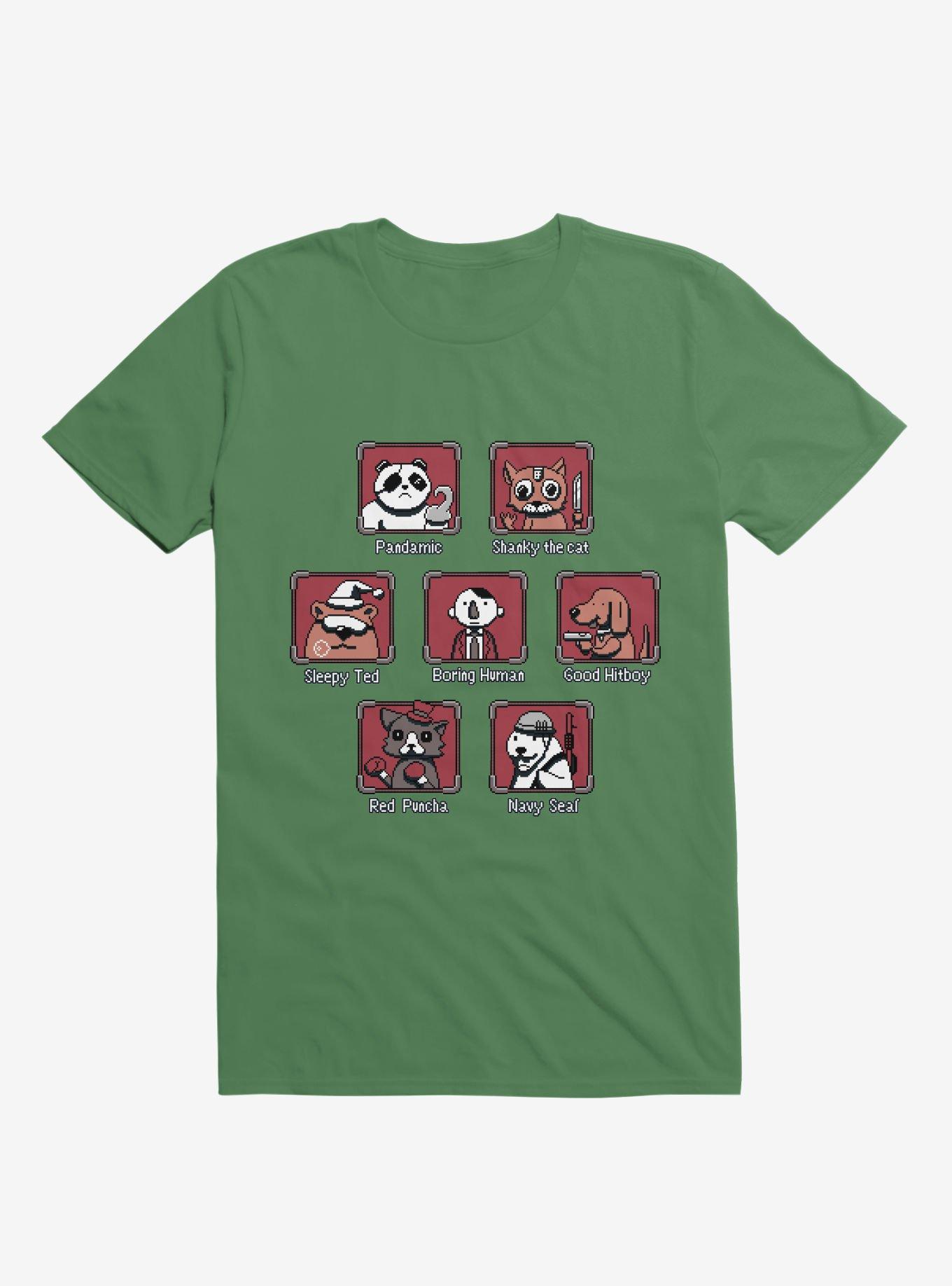 Video Game Characters T-Shirt, KELLY GREEN, hi-res