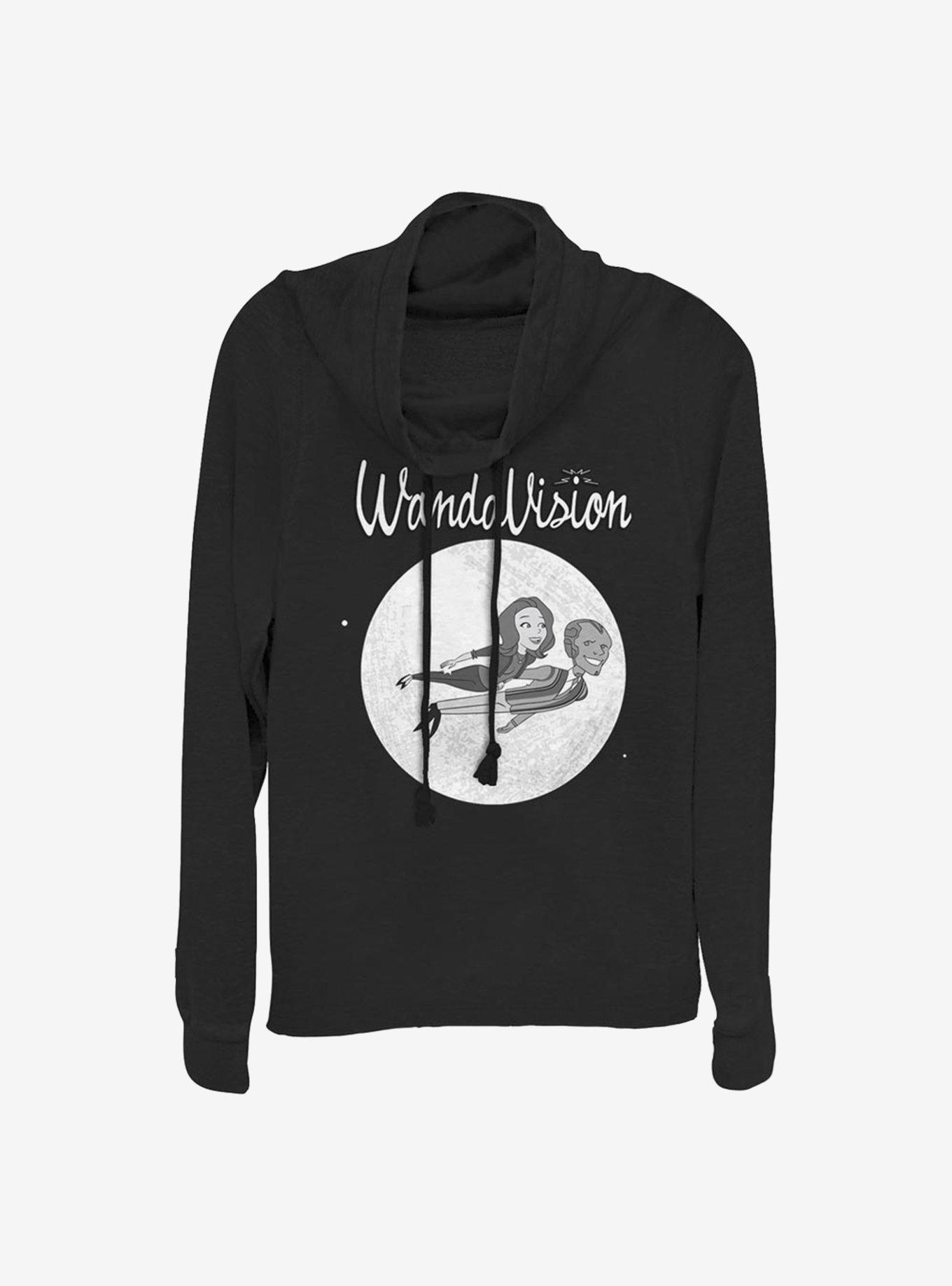 Marvel WandaVision Flying Cartoon Cowlneck Long-Sleeve Girls Top, , hi-res
