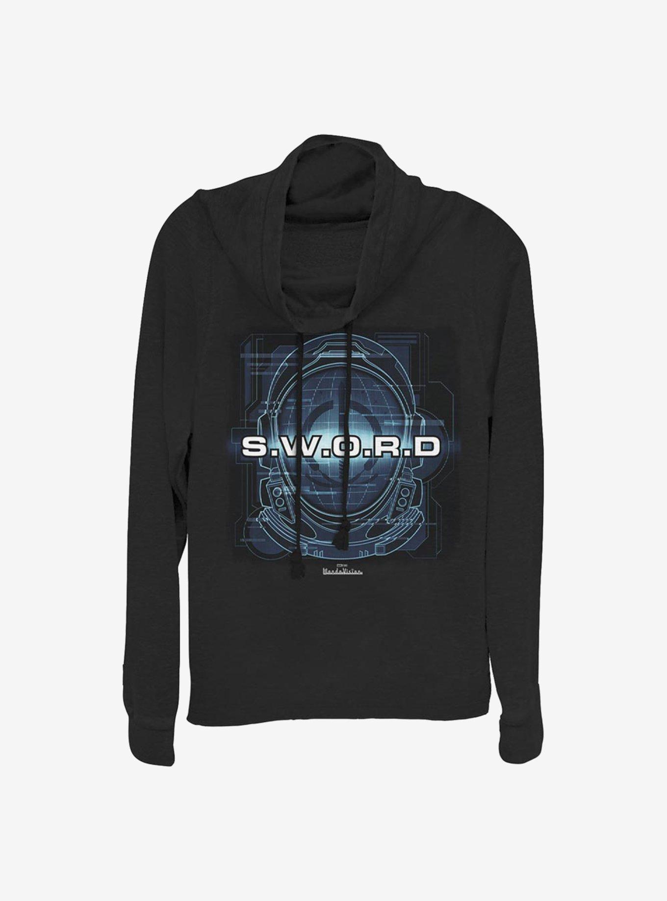 Marvel WandaVision S.W.O.R.D Glitch Cowlneck Long-Sleeve Girls Top, , hi-res