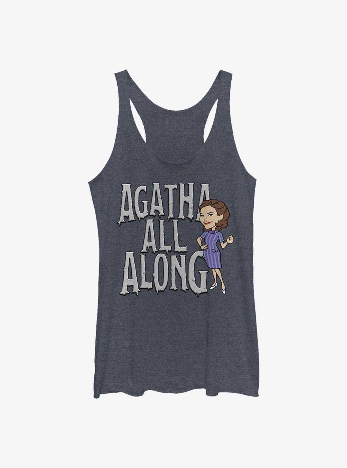 Marvel WandaVision Agatha All Along Girls Tank, NAVY HTR, hi-res