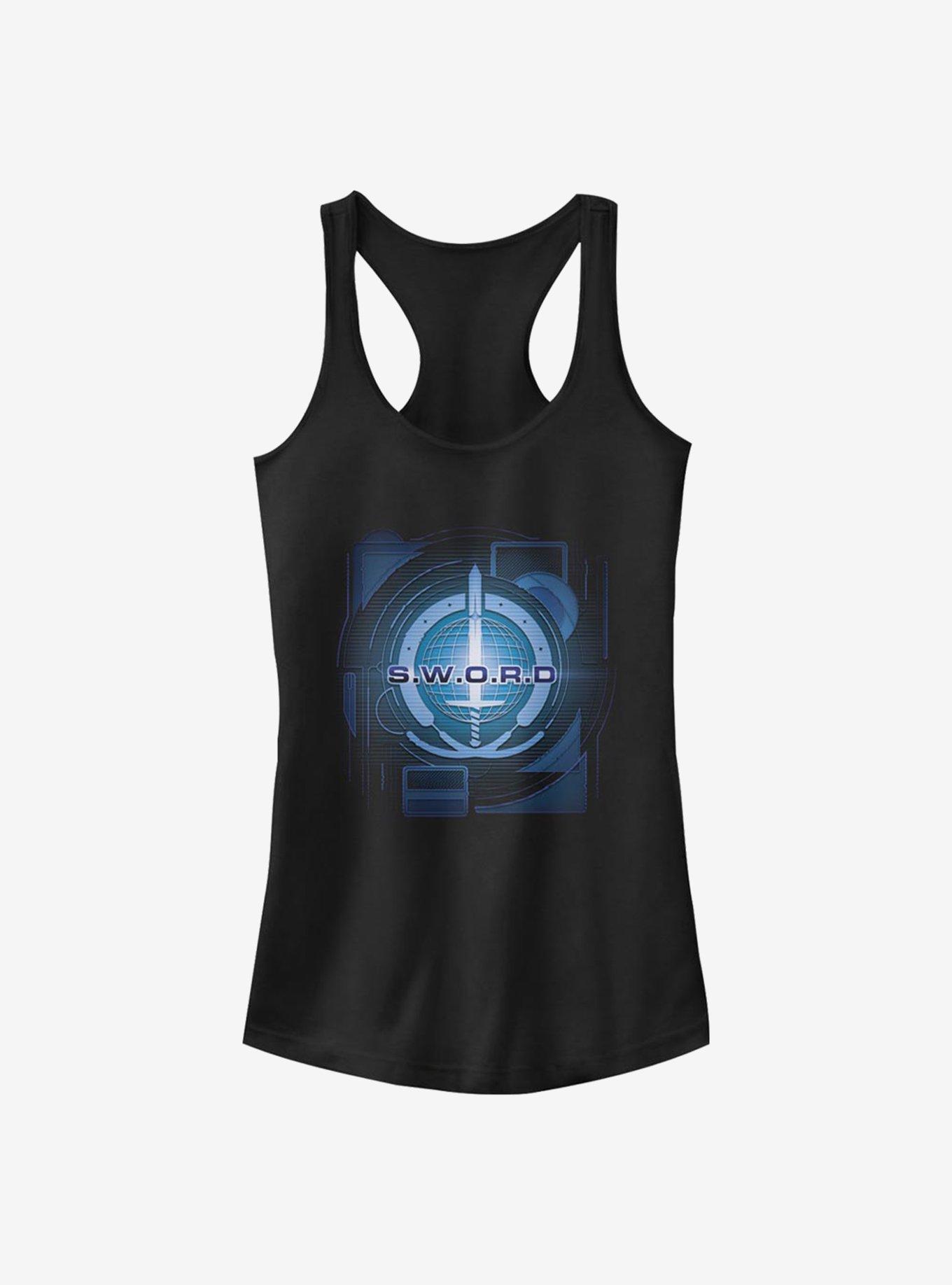 Marvel WandaVision Digital S.W.O.R.D Logo Girls Tank, , hi-res