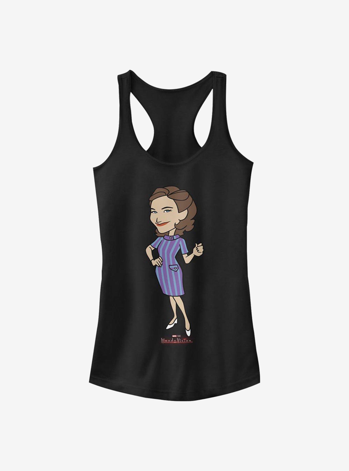 Marvel WandaVision Retro Agatha Girls Tank, BLACK, hi-res
