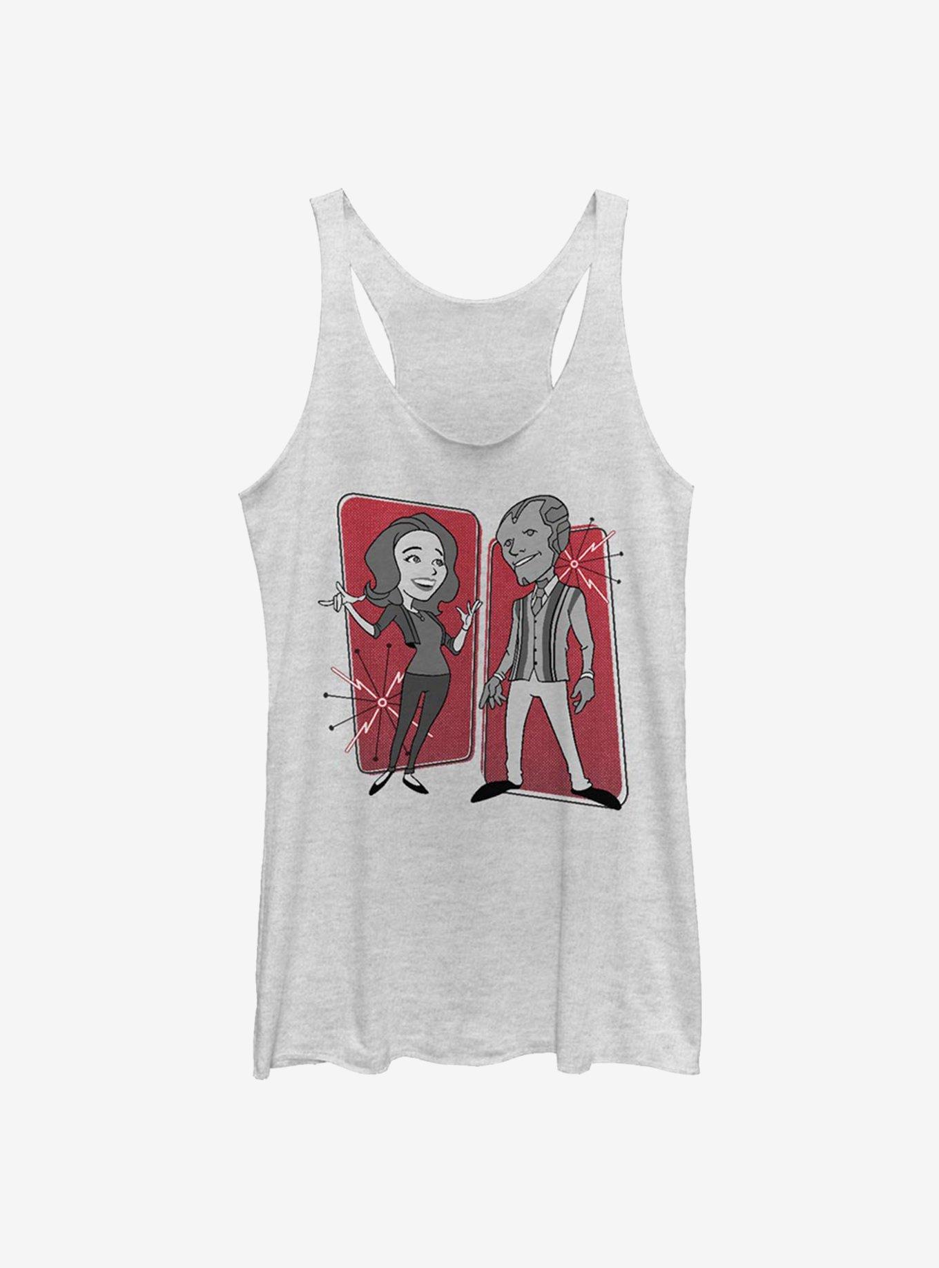 Marvel WandaVision Retro Panels Girls Tank, WHITE HTR, hi-res