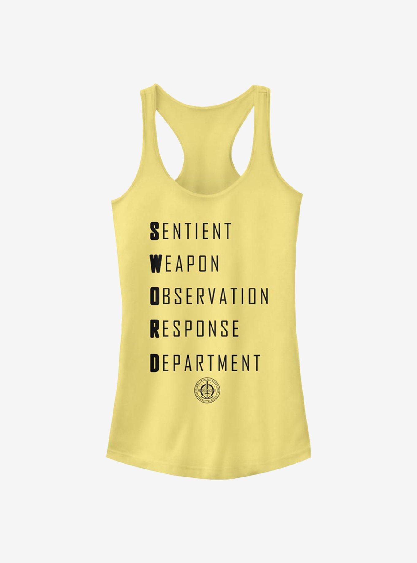 Marvel WandaVision S.W.O.R.D Acronym Girls Tank YELLOW Hot Topic