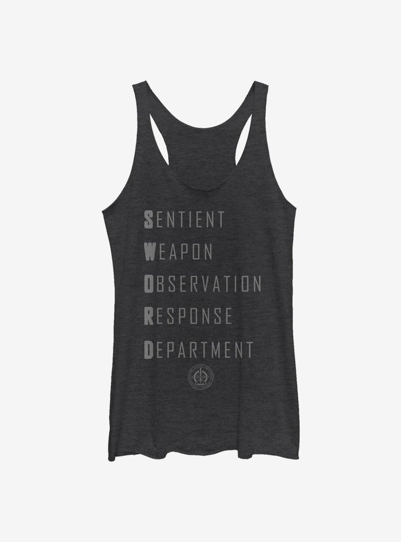 Marvel WandaVision S.W.O.R.D Acronym Girls Tank, BLK HTR, hi-res