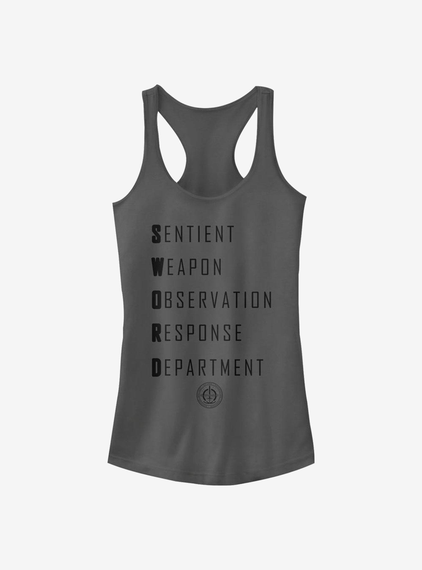 Marvel WandaVision S.W.O.R.D Acronym Girls Tank, CHARCOAL, hi-res