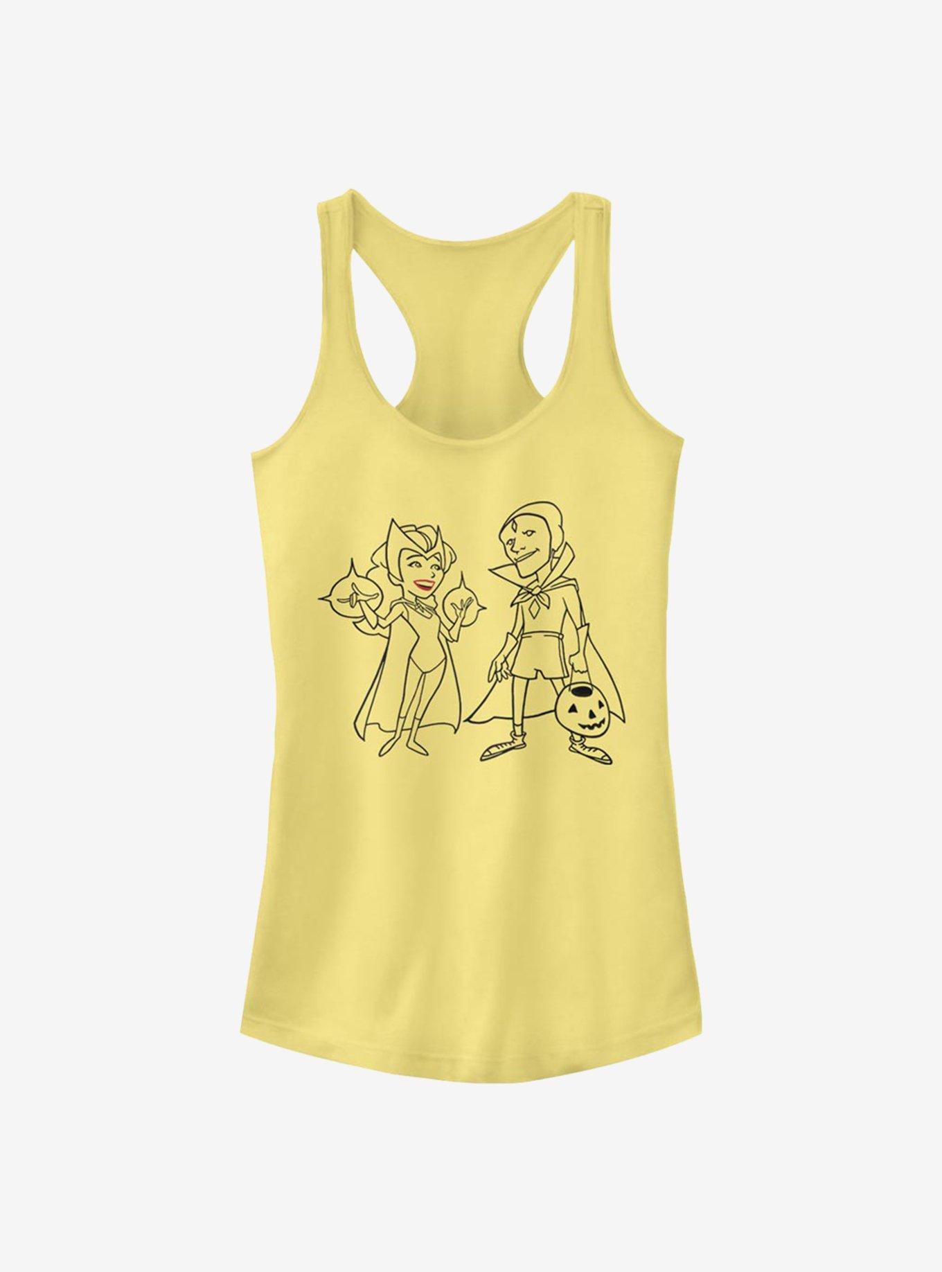 Marvel WandaVision Unusual Couple Simple Ink Girls Tank, BANANA, hi-res