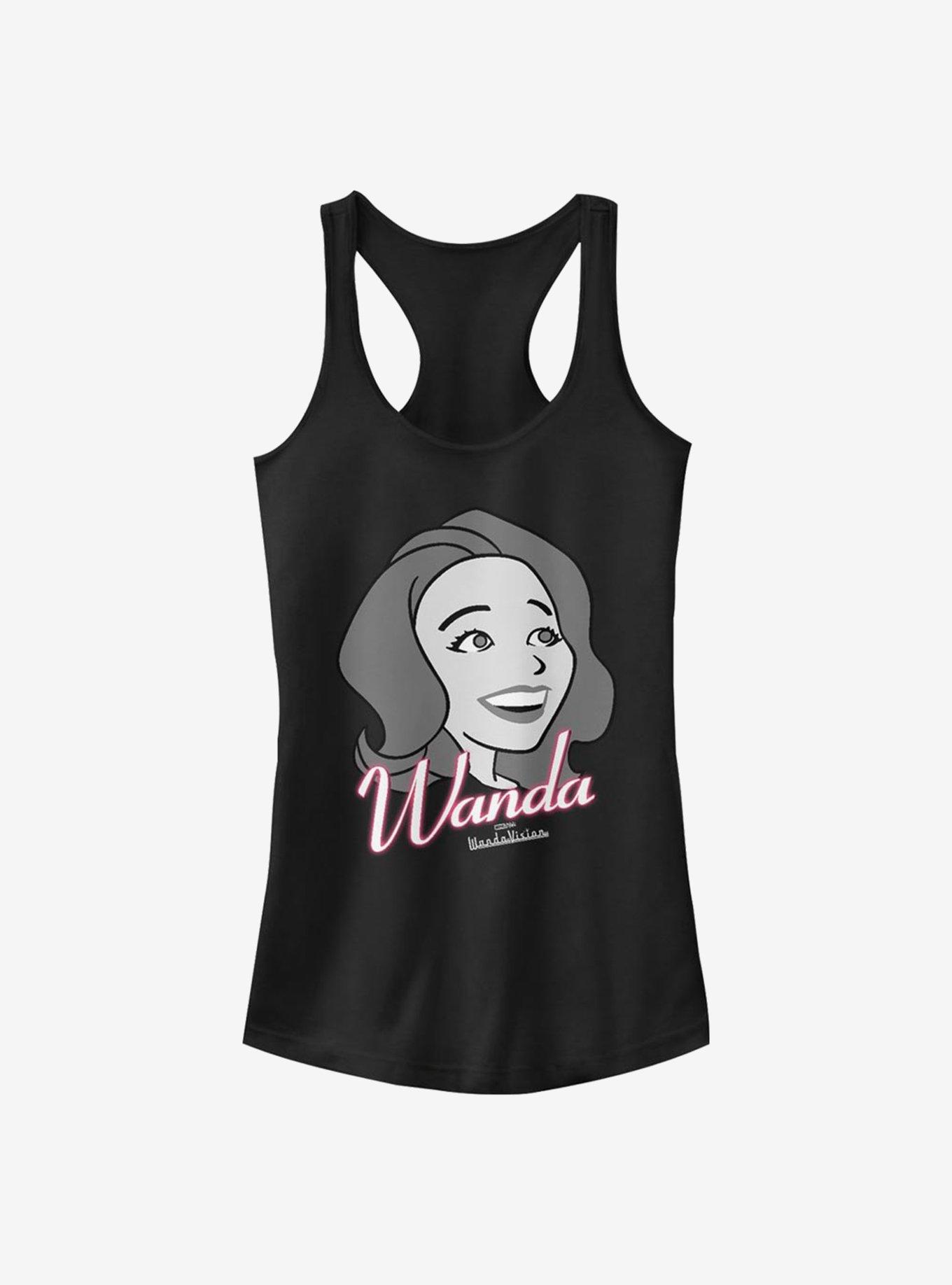 Marvel WandaVision Wanda Smiles Girls Tank, BLACK, hi-res