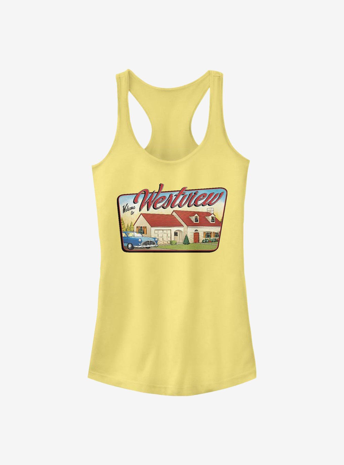 Marvel WandaVision Westview Welcome Girls Tank, BANANA, hi-res