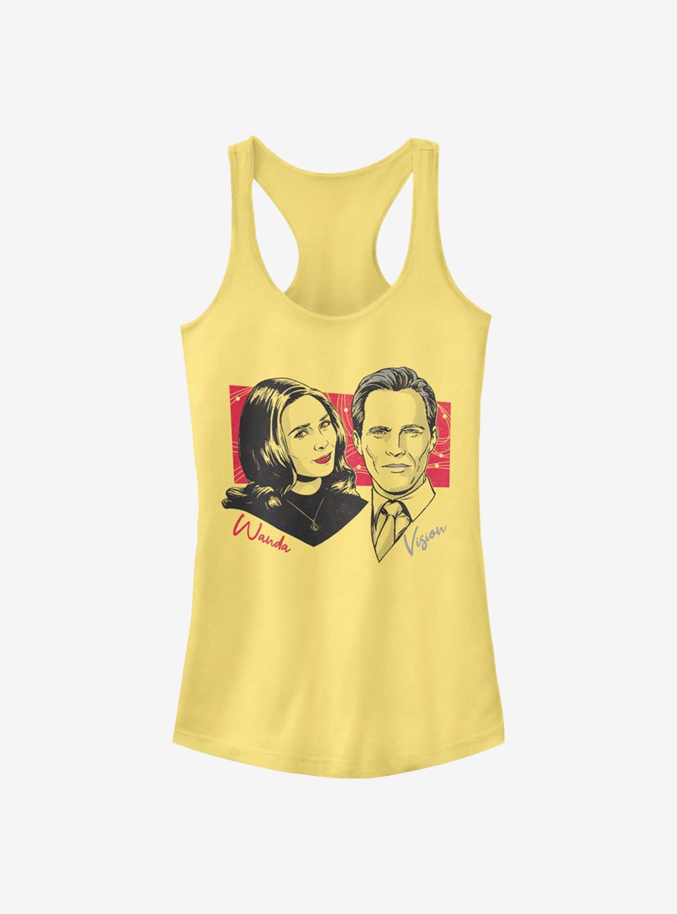 Marvel WandaVision Classic Couple Print Girls Tank, BANANA, hi-res