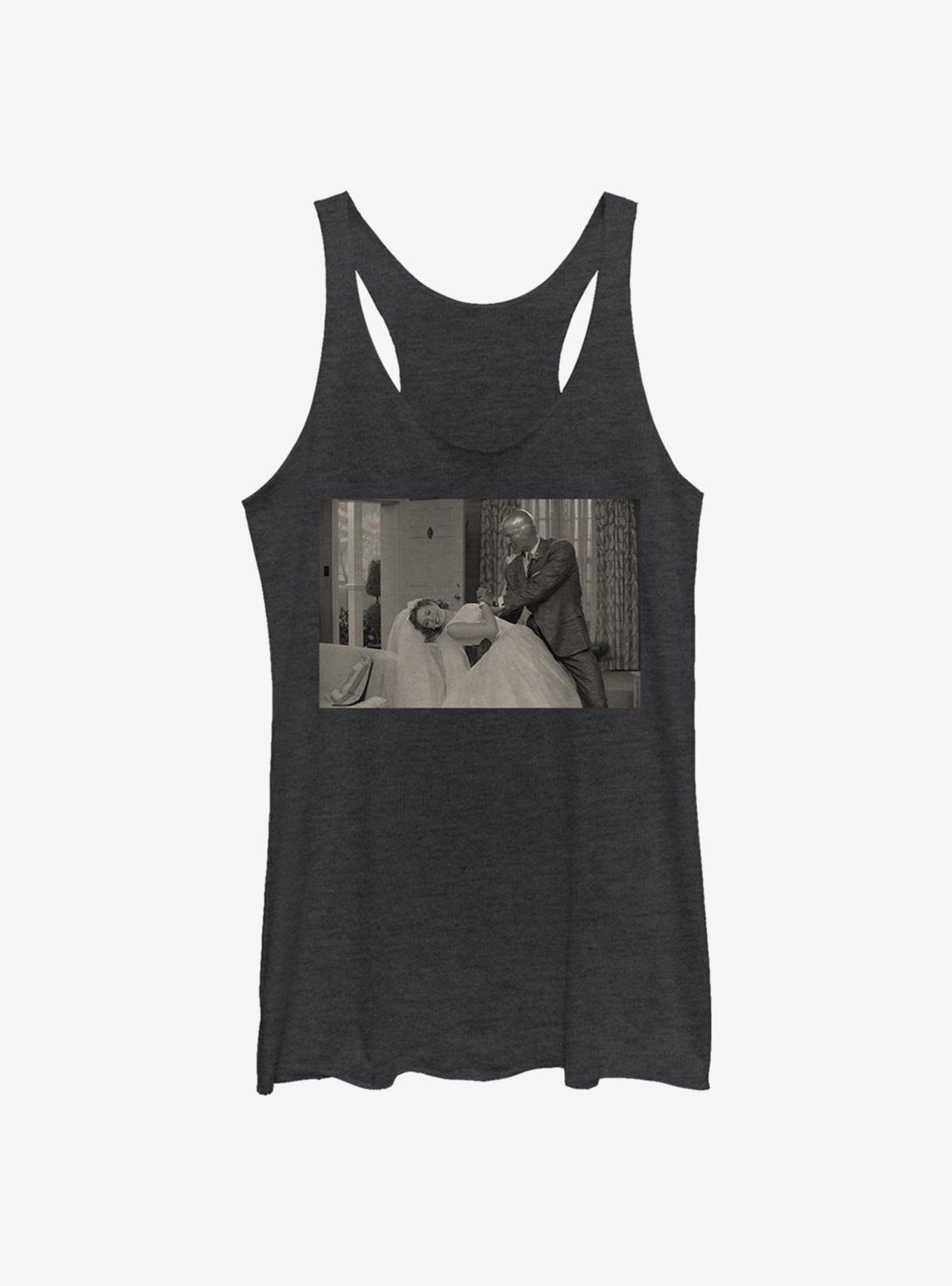 Marvel WandaVision Dancing Scene Girls Tank, BLK HTR, hi-res