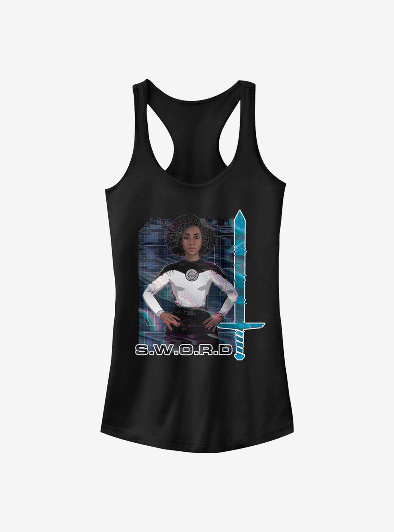 Marvel WandaVision Digital Agent Monica Girls Tank, BLACK, hi-res