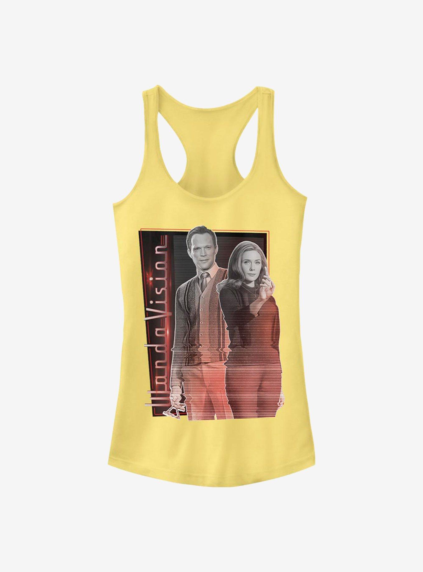 Marvel WandaVision Glitching Couple Girls Tank, BANANA, hi-res