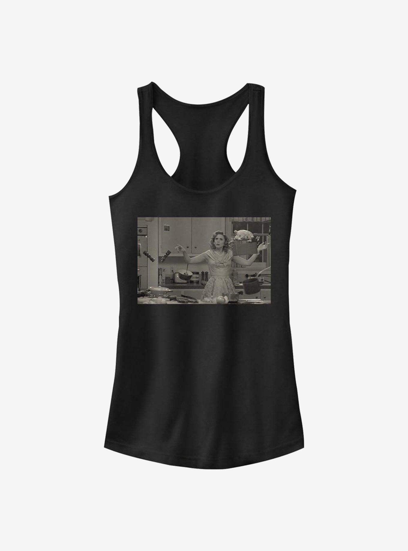 Marvel WandaVision Kitchen Scene Girls Tank, BLACK, hi-res