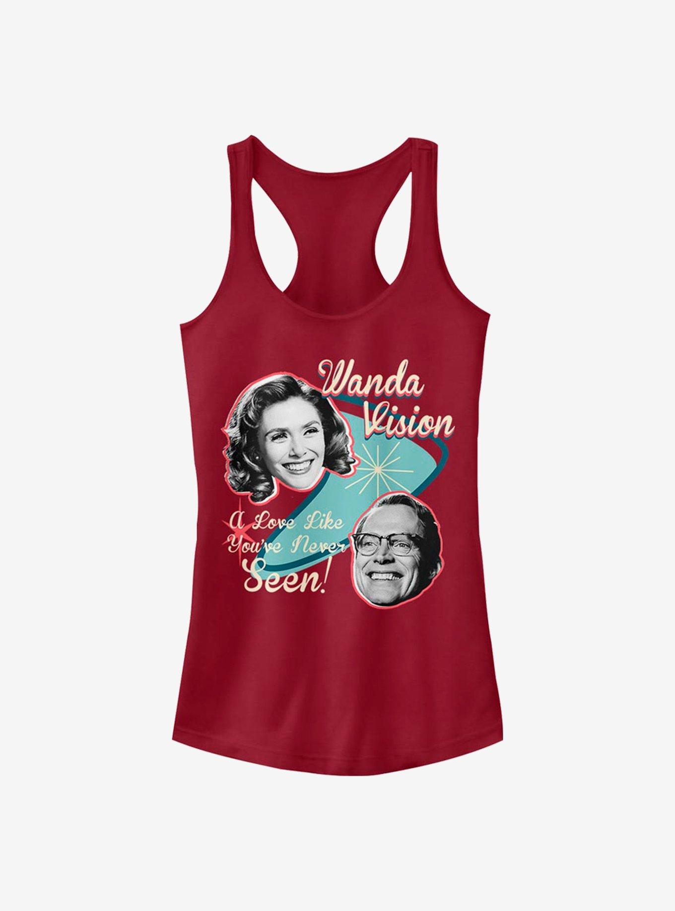 Marvel WandaVision Retro Classic Love Girls Tank, SCARLET, hi-res