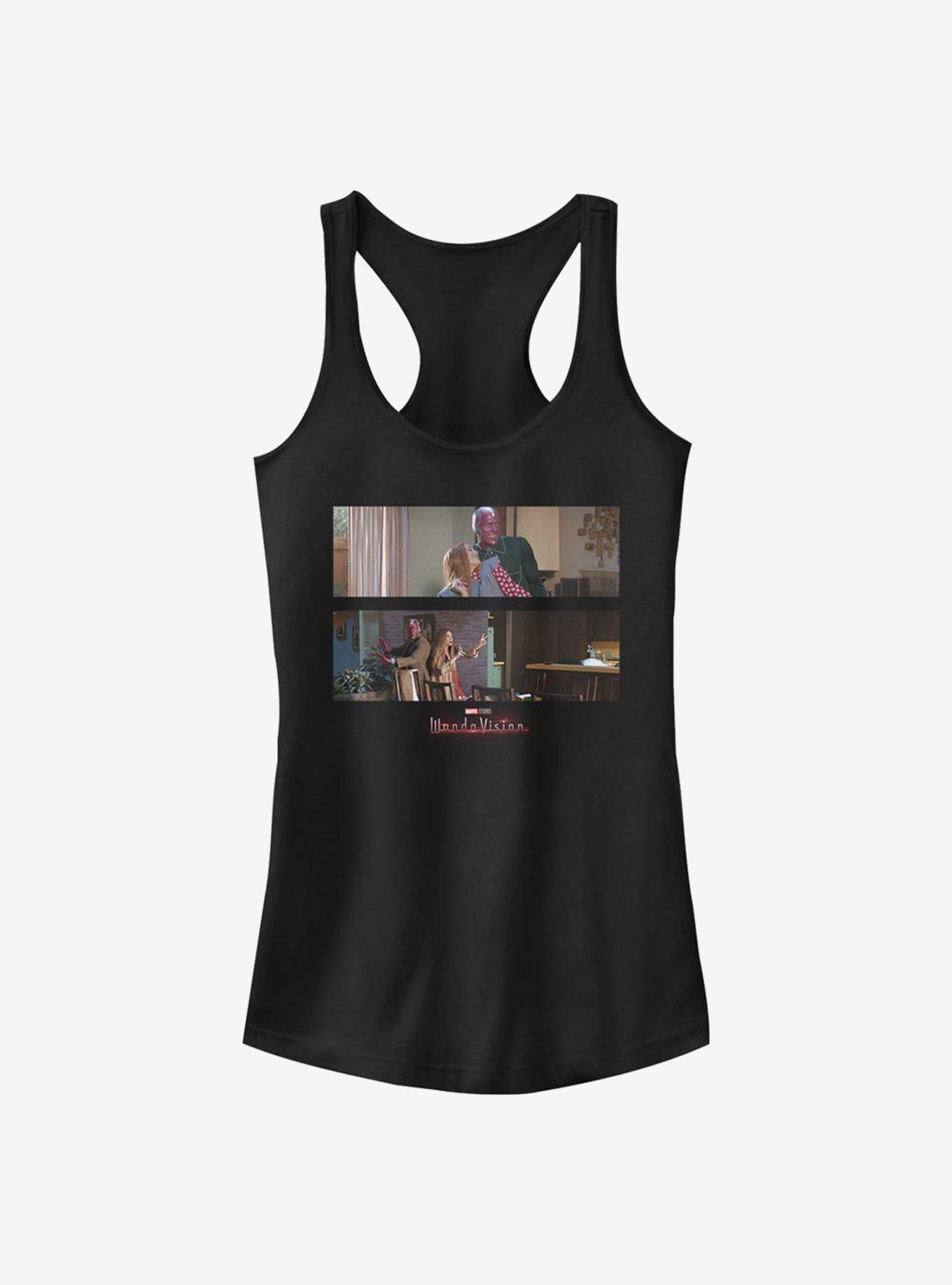 Marvel WandaVision The Couple Girls Tank, BLACK, hi-res