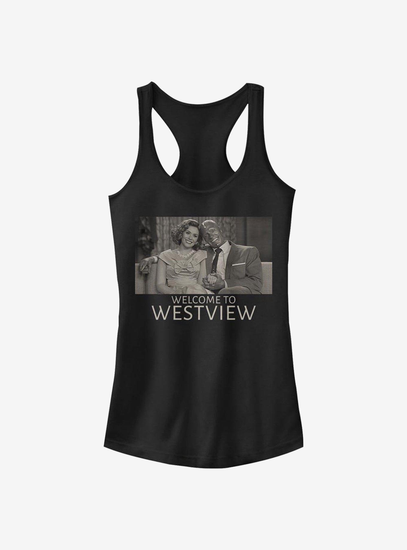 Marvel WandaVision Welcome To Westview Girls Tank, BLACK, hi-res