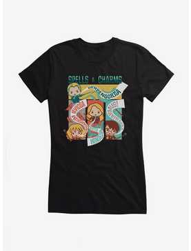 Harry Potter Comic Style Spells And Charms Girls T-Shirt, , hi-res