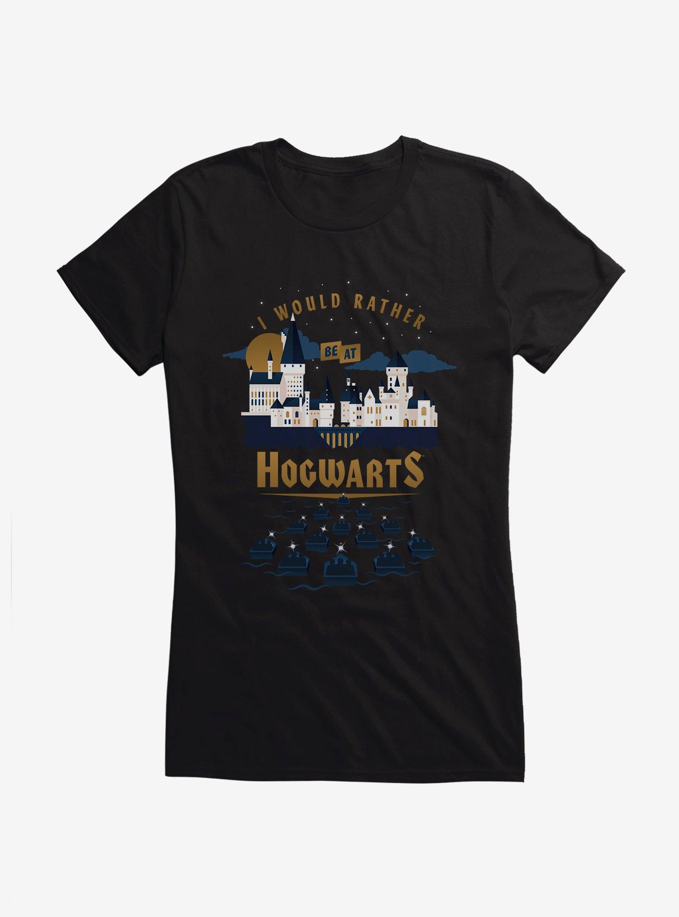 Harry Potter I Would Rather Be Hogwarts Girls T-Shirt