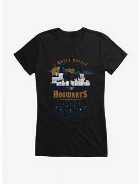 Harry Potter I Would Rather Be In Hogwarts Girls T-Shirt , , hi-res
