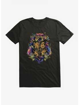 Harry Potter Hogwarts Floral Shield T-Shirt, , hi-res