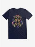 Harry Potter Hogwarts Floral Shield T-Shirt, NAVY, hi-res