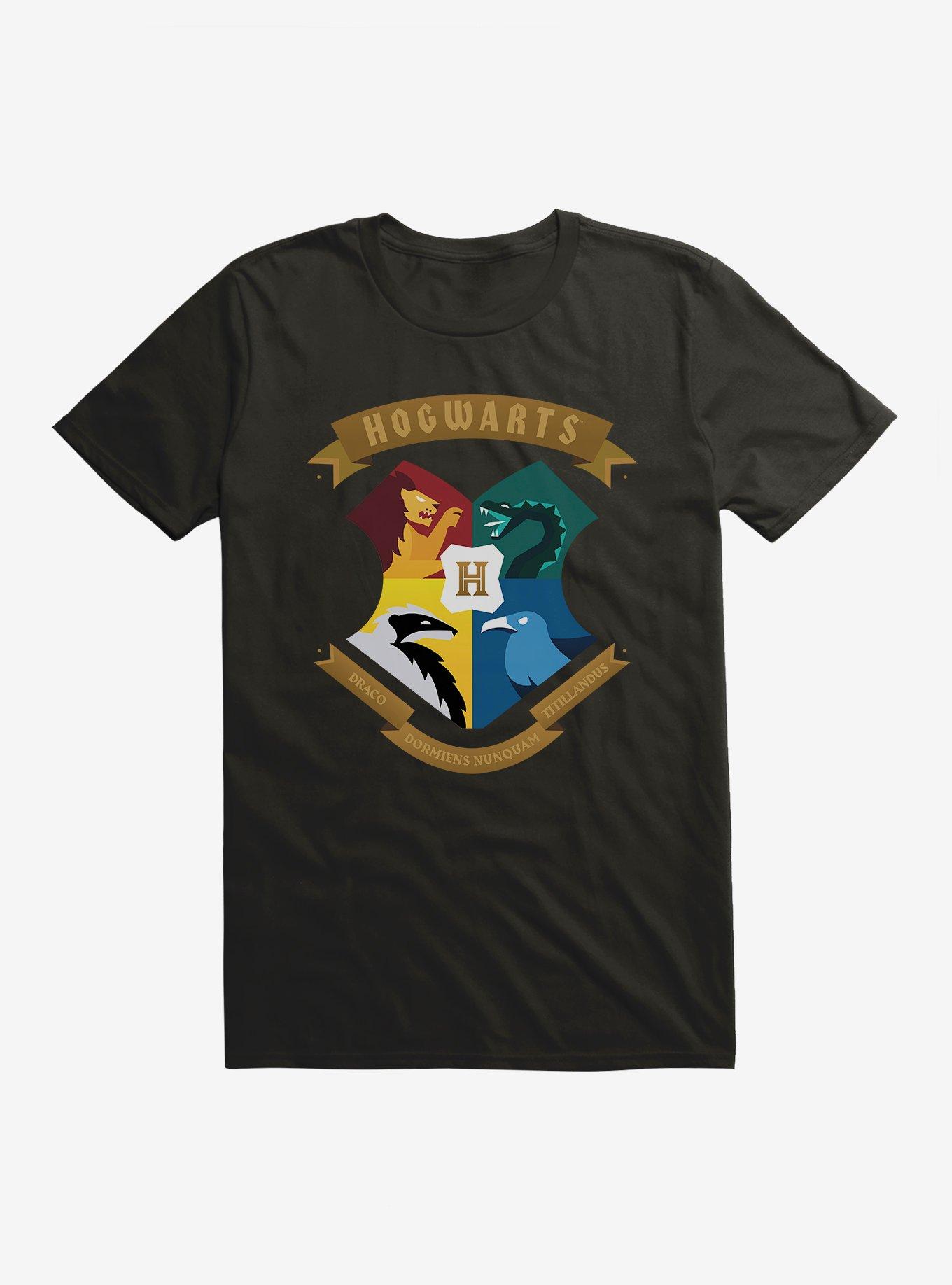 Harry Potter Hogwarts Houses Shield T-Shirt