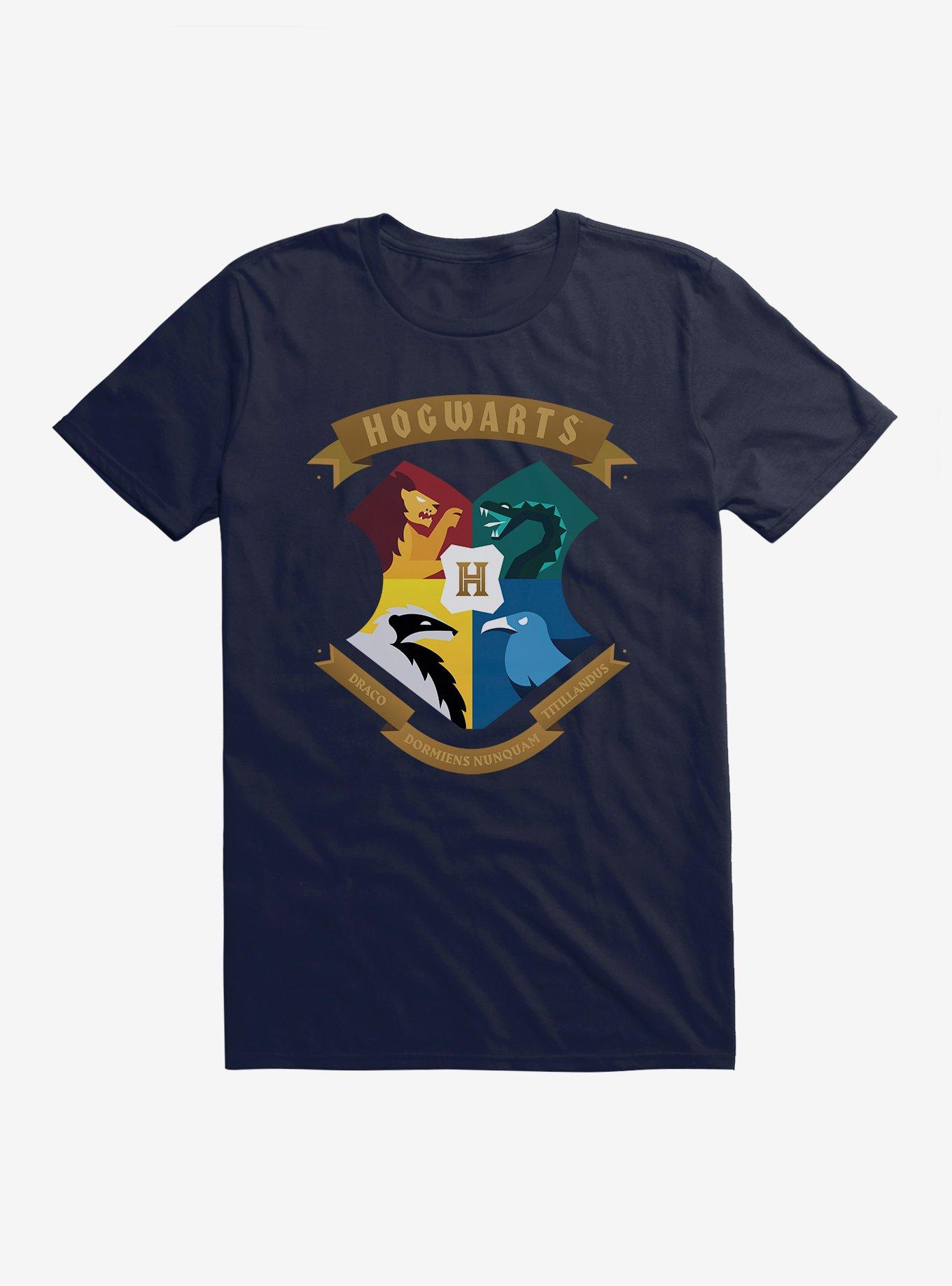 Harry Potter Hogwarts Houses Shield T-Shirt, , hi-res