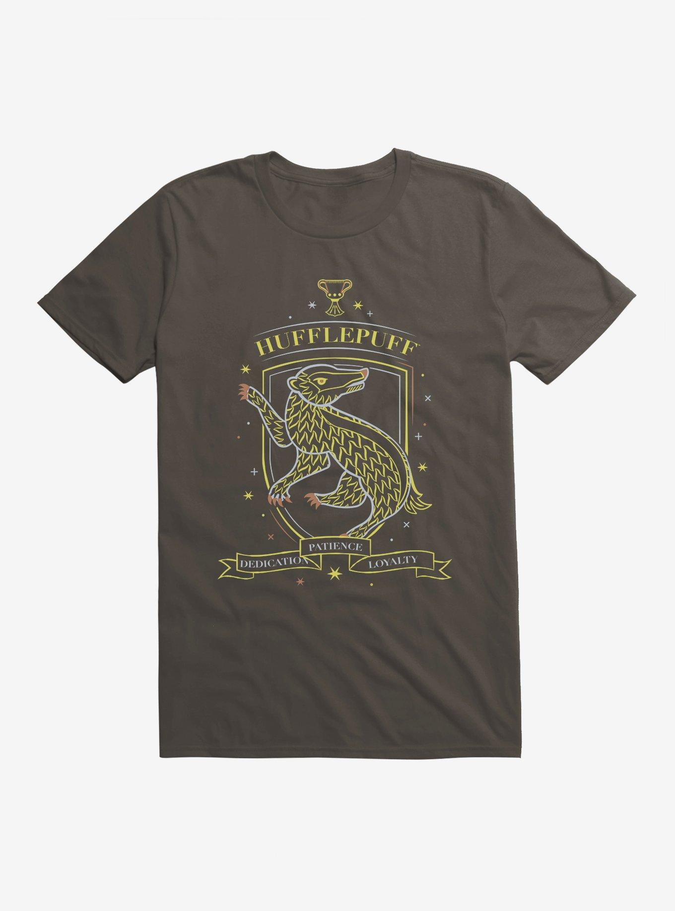 Hary Potter Hufflepuff Sketch Shield T-Shirt, , hi-res