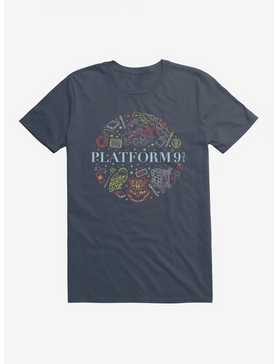 Harry Potter Platform 9 3/4 Cute Sketch Logo T-Shirt, , hi-res