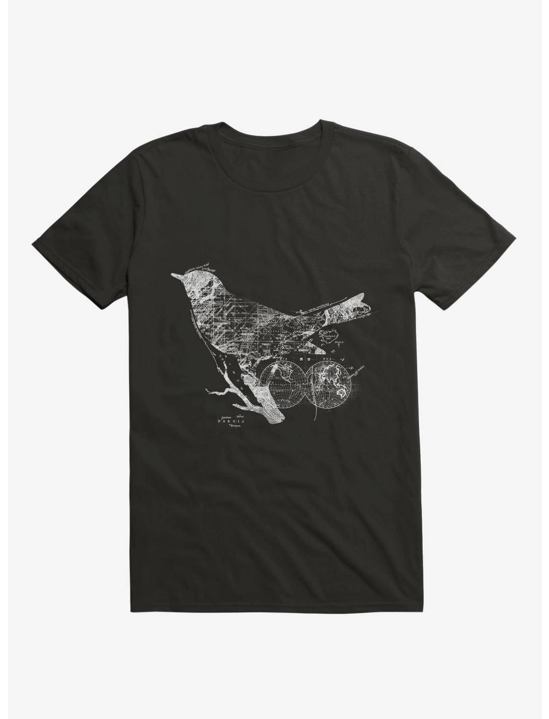 Bird Wanderlust T-Shirt, BLACK, hi-res