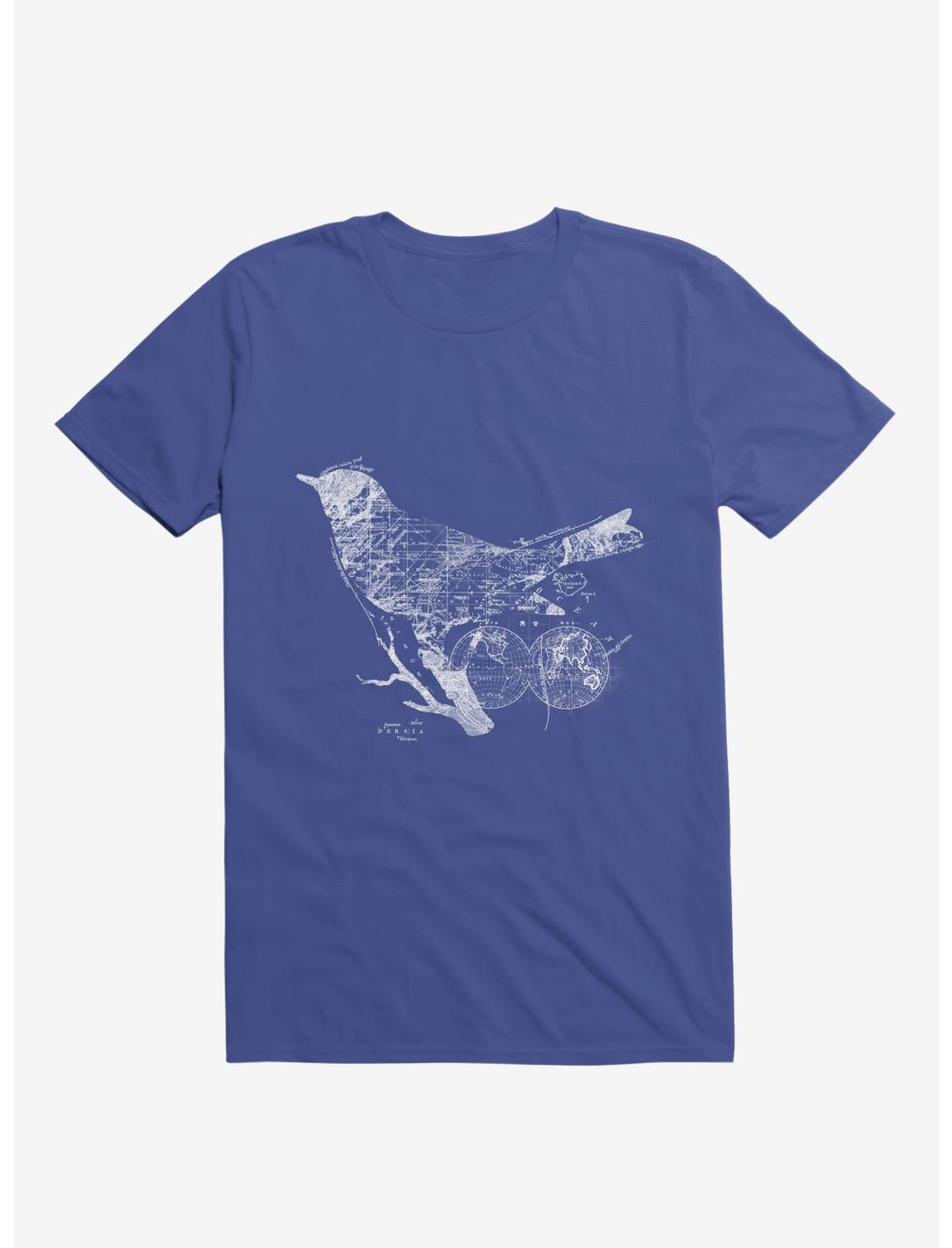 Bird Wanderlust T-Shirt, ROYAL, hi-res