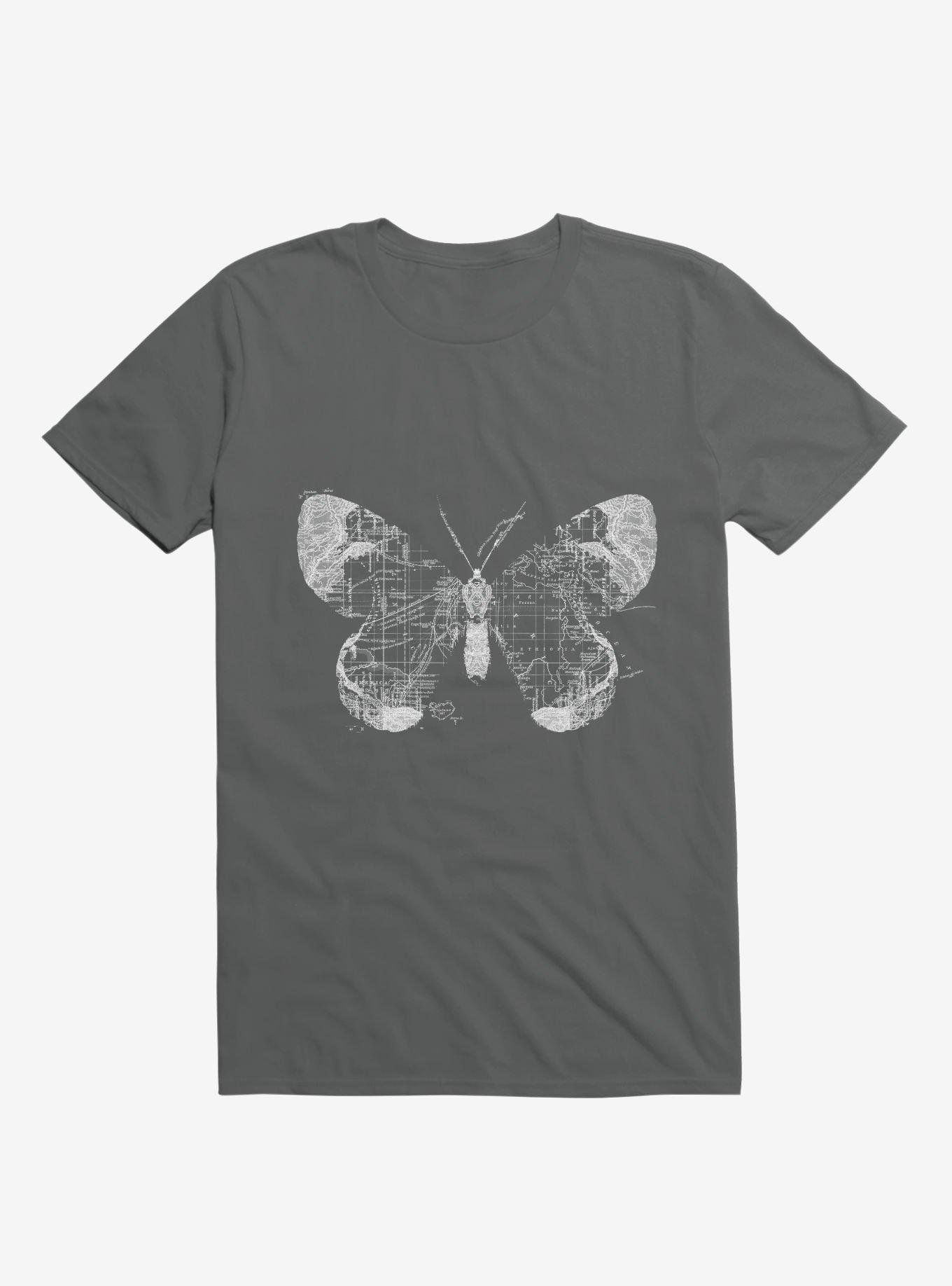 Butterfly Wanderlust T-Shirt, CHARCOAL, hi-res